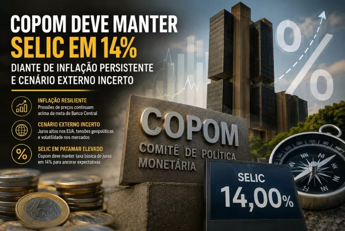 Selic a 14% e Copom de setembro: o que muda para comprar, vender ou permutar imóvel em Jundiaí