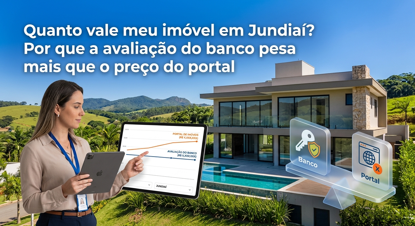 Quanto vale meu imóvel em Jundiaí? Por que a avaliação do banco pesa mais que o preço do portal