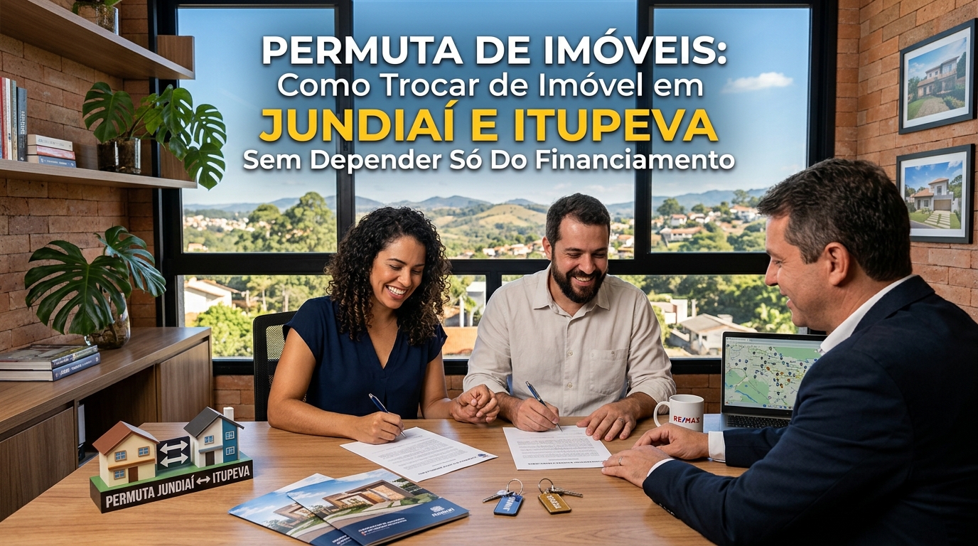 Permuta de imóveis: como trocar de imóvel em Jundiaí e Itupeva sem depender só do financiamento
