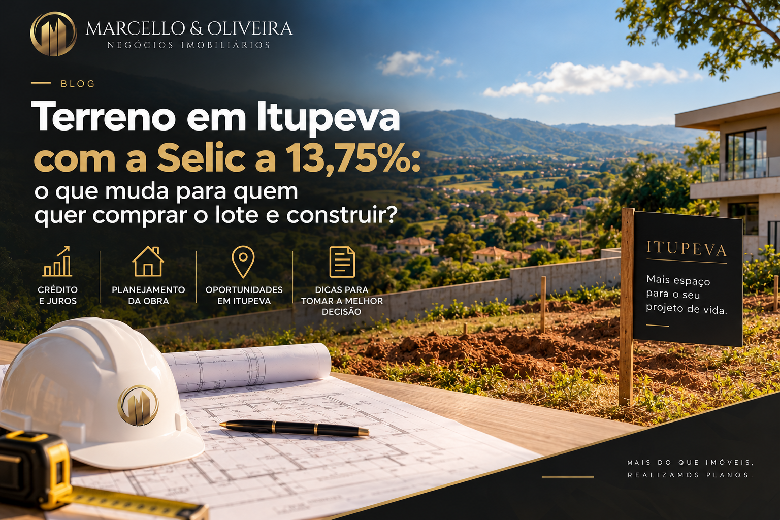 Terreno em Itupeva com a Selic a 13,75%: o que muda para quem quer comprar o lote e construir