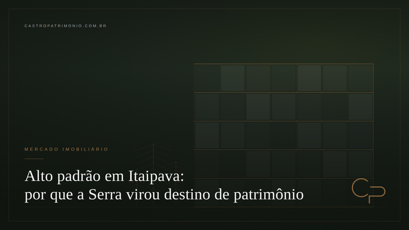 Alto padrão em Itaipava: por que a Serra virou destino de patrimônio