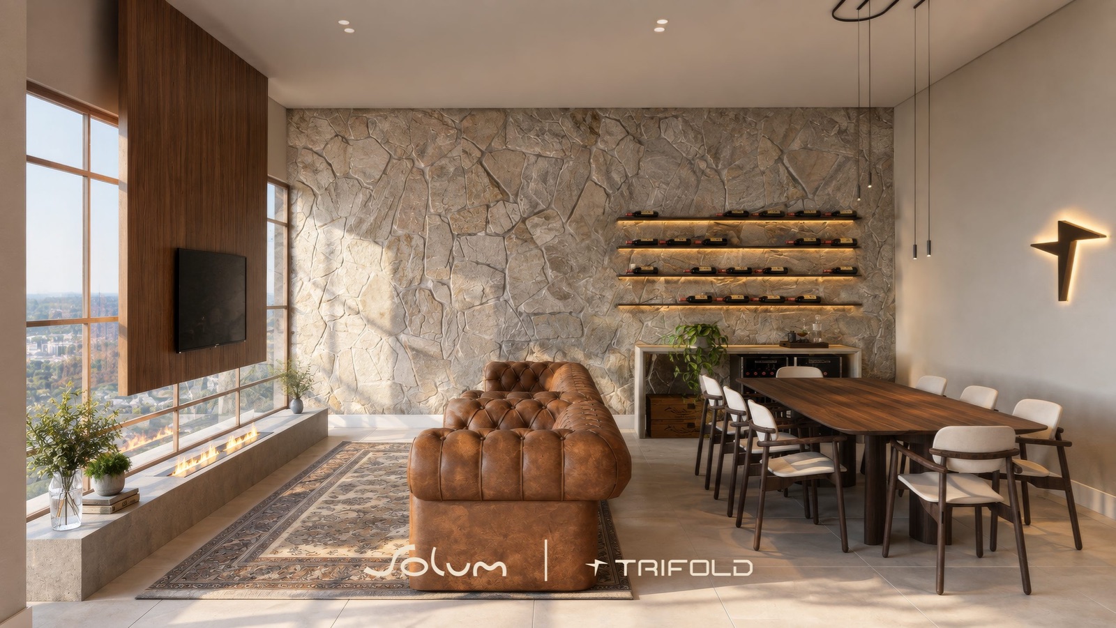 Wine bar com forno de pizza